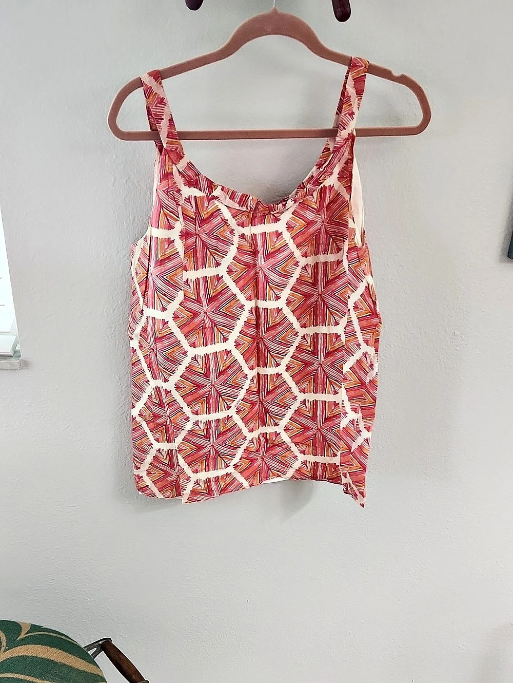 Lilly Pulitzer Geometric Tank Top in Pink & White Size 10